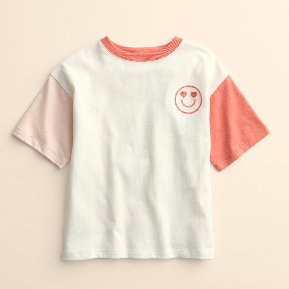 Baby Little Co. Organic Tee Happy Face 6 months